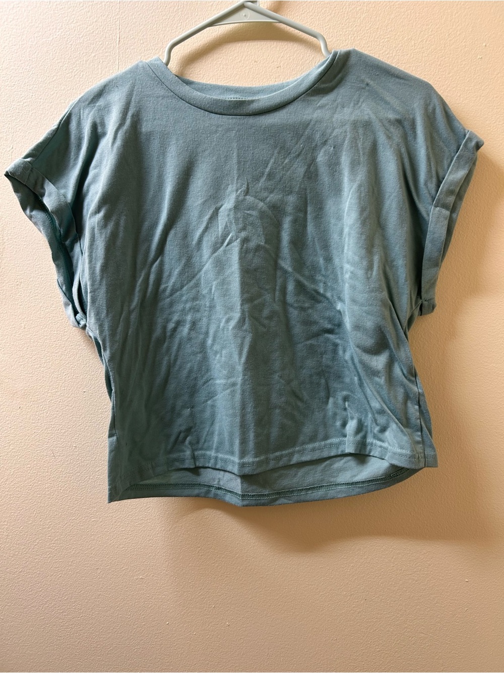 SHEIN Relaxed Crewneck Tee - Dusty Teal